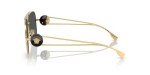 Versace Men's Gold Frame Sunglasses with Grey Lenses