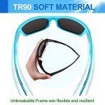 Fiada Men's 4-Piece Polarized Sports Sunglasses Set