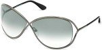 Tom Ford Miranda Shiny Gunmetal Geometric Sunglasses