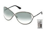 Tom Ford Miranda Shiny Gunmetal Geometric Sunglasses