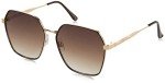 Jessica Simpson Women's Glam Metal Hex Sunglasses
