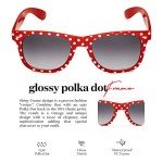 Vintage Polka Dot Sunglasses for Women - UV400