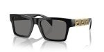 Versace Men's Black Frame Sunglasses with Grey Lenses
