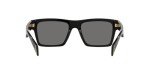Versace Men's Black Frame Sunglasses with Grey Lenses