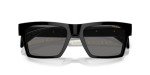 Versace Men's Black Frame Sunglasses with Grey Lenses