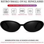 AIEYEZO Vintage 90s Oval Sunglasses for Women