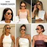 Retro Hexagon Sunglasses for Women - Vintage Style