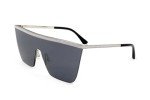 JIMMY CHOO Leah Silver/Black Mask Sunglasses