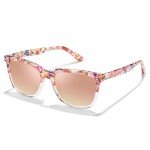 Trendy Retro Pink Lens Polarized Sunglasses for Women