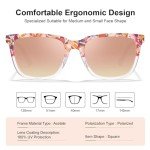 Trendy Retro Pink Lens Polarized Sunglasses for Women