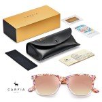 Trendy Retro Pink Lens Polarized Sunglasses for Women