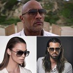 Oversized Square Aviator Gradient Sunglasses Unisex