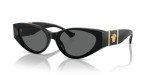 Versace Women's Black Frame Sunglasses with Grey Lenses
