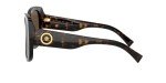 Versace Havana Rectangle Sunglasses with Brown Lens