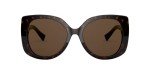 Versace Havana Rectangle Sunglasses with Brown Lens
