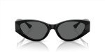 Versace Women's Black Frame Sunglasses with Grey Lenses