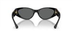 Versace Women's Black Frame Sunglasses with Grey Lenses