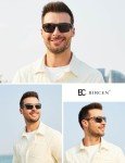 BIRCEN Polarized Men’s Sport Sunglasses - Black Wraparound