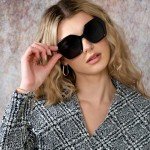 ZENOTTIC Retro Oversized Hexagonal Sunglasses for Women