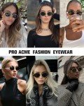 Retro Oval Designer Sunglasses with UV400 Protection
