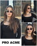 Retro Oval Designer Sunglasses with UV400 Protection