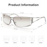 Trendy Y2K Metal Sunglasses for Women
