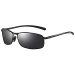 ZHILE Polarized Rectangular Sunglasses with UV Protection