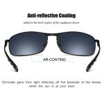 ZHILE Polarized Rectangular Sunglasses with UV Protection