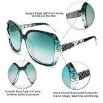 FEISEDY Women's Polarized Classic Sparkling Sunglasses