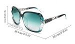 FEISEDY Women's Polarized Classic Sparkling Sunglasses