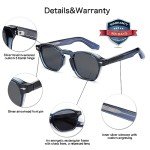 VANLINKER Retro Small Square Sunglasses for All