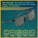 Men's Polarized Fowey Sunglasses - Crystal Granite/Smoke