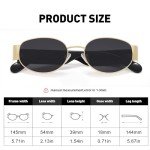 Fozono Retro Oval Sunglasses for Trendy Style