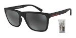 Armani Exchange Matte Black Square Sunglasses + iWear Kit