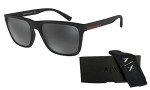 Armani Exchange Matte Black Square Sunglasses + iWear Kit