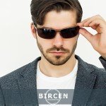 Polarized Men's Sunglasses with UV Protection - Black/Blue