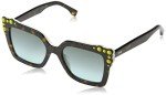 Fendi Square Havana/White Sunglasses FF0260/S