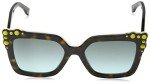 Fendi Square Havana/White Sunglasses FF0260/S