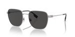 Burberry 55mm Silver/Dark Grey Square Sunglasses Bundle