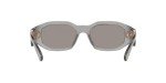 Versace Men's Transparent Grey Sunglasses with Silver Lenses