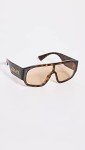 Versace VE 4439 Havana Sunglasses with Brown Lens