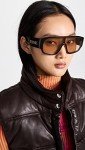 Versace VE 4439 Havana Sunglasses with Brown Lens