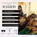 Blackburn Trendy Aviator Cat Eye Sunglasses