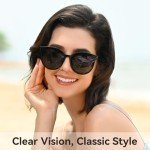 Oversized Polarized Cateye Sunglasses for All