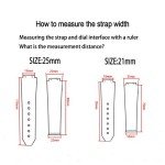 KAMIU 25mm Rubber Watch Strap for Hublot Big Bang
