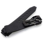 KAMIU Black Stripe Rubber Watch Strap for Hublot