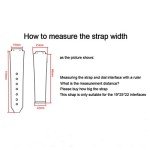 KAMIU 25mm Black Rubber Watch Strap for Hublot