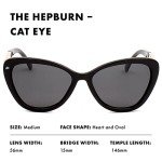 Prive Revaux Hepburn Cat Eye Sunglasses - Caviar Black