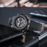 Sleek Black Replacement Band for Hublot Big Bang