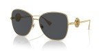 Versace Women's Gold Frame Sunglasses with Dark Lenses